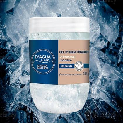 Imagem de GEL D'ÁGUA FIXADOR PARA USO DIÁRIO 750G D'agua natural