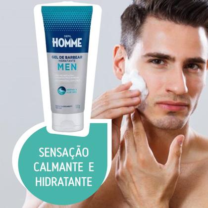 Imagem de Gel de Barbear Hidratante Depil Homme Masculino Deo 100g