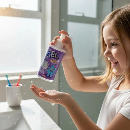Imagem de Gel de Cabelo Infantil Glitter Fixador Kids Prata 200g Siles