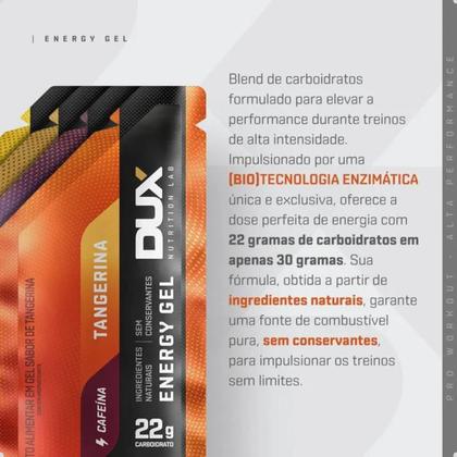 Imagem de Gel de Carboidrato Energy Com Cafeina 10 Sachê 30g Dux Nutrition