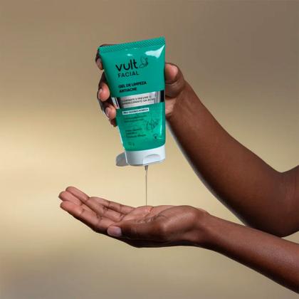 Imagem de Gel de Limpeza Facial Antiacne Reduz Poros Pele Oleosa 150g Vult