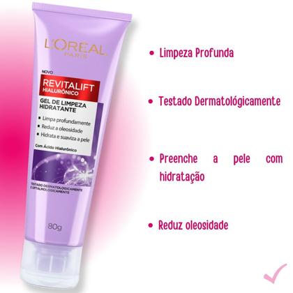 Imagem de Gel de Limpeza Facial Hidratante Revitalift com Hialurônico