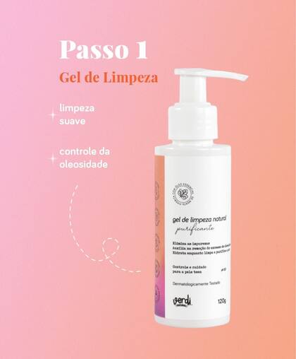 Imagem de Gel de Limpeza Facial Purificante Vegano Verdi Natural