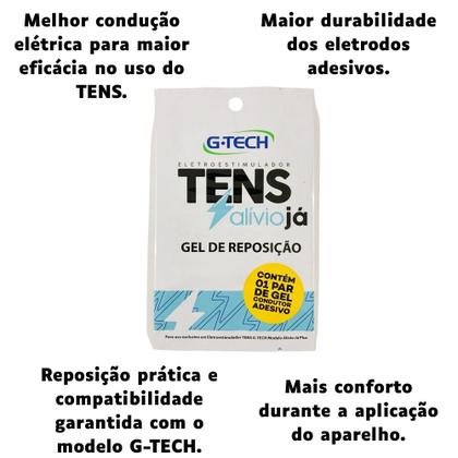 Imagem de Gel de Reposição TENS G-TECH Alivio Já Plus G-Tech 5 Refil