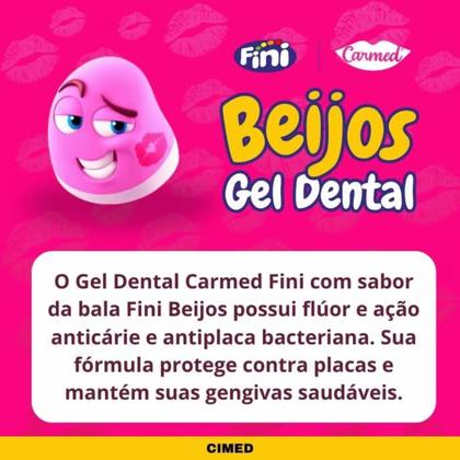 Imagem de Gel Dental Carmed Beijos Sabor Morango 70g  Cimed
