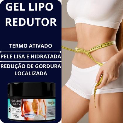 Imagem de Gel Desodorante Lipo Redutor Mary Life Termo Ativado Pote 250g Kit 9 Unidades