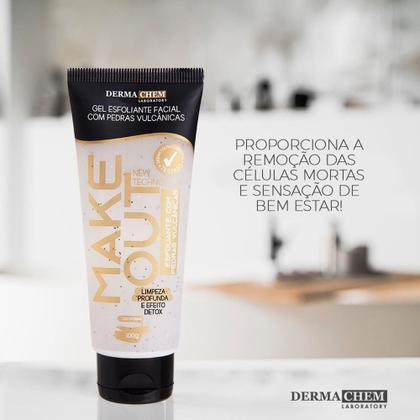 Imagem de Gel Esfoliante Facial com Pedras Vulcânicas Limpeza Efeito Detox Dermachem 100g