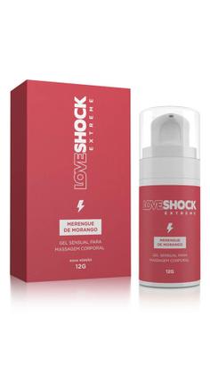 Imagem de Gel Excitante Loveshock Extreme Beijável Merengue de Morango - A Sos