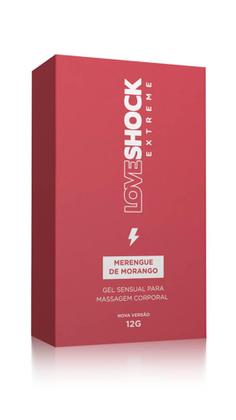 Imagem de Gel Excitante Loveshock Extreme Beijável Merengue de Morango - A Sos