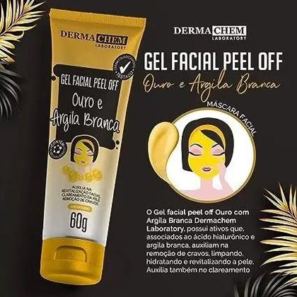 Imagem de Gel Facial Peel Off Ouro e Argila Branca 60g - DermaChem
