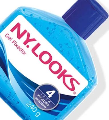 Imagem de Gel Fixador Ny Looks Mega Forte 4 Azul 240gr