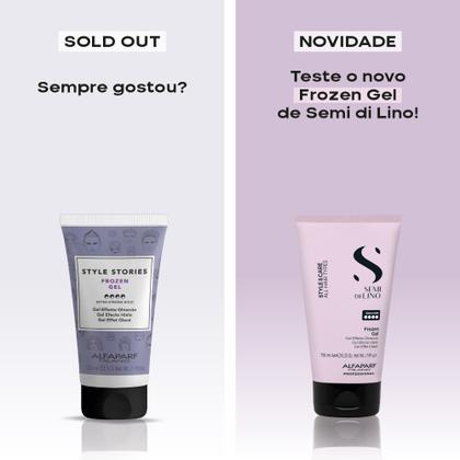 Imagem de Gel Frozen Extra Forte 150 ml Alfaparf Semi Di Lino StyleCare