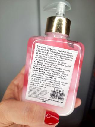Imagem de Gel Hidratante para o Corpo e Virilha Beijinho Morango c/Creme BabaGum Life Hair 280ml