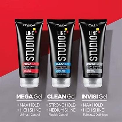 Gel L'Oréal Paris Studio Line Invisível - Fixação Forte 200ml Imagem de Gel L'Oréal Paris Studio Line Invisível - Fixação Forte 200ml