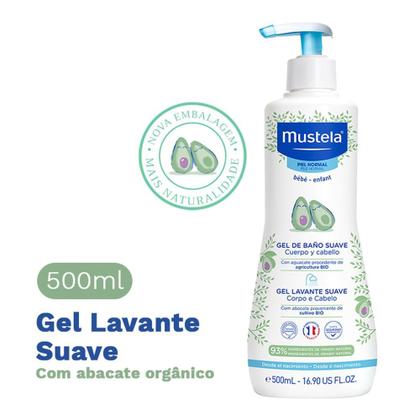 Imagem de Gel Lavante Corpo e Cabelo Mustela desde o nascimento 500ml