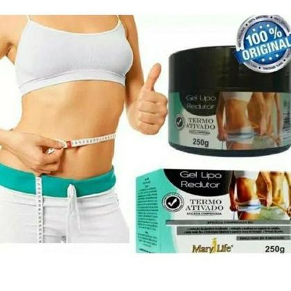 Imagem de Gel Lipo Redutor Anti Estrias e Celulite Queimador de Gordura 250g Mary Life