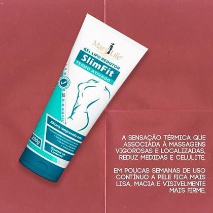 Imagem de Gel Lipo Redutor De Medidas Slimfit 150g Termoativado Anti Celulite Mary Life
