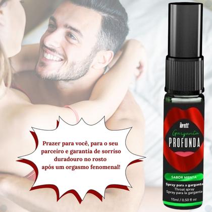 Imagem de Gel Lubrificante Garganta Profunda Intt Anestesia Oral Menta