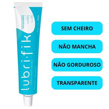 Imagem de Gel Lubrificante Íntimo Neutro 50g Cimed à Base de Água Kit 2 Unidades