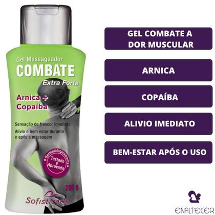 Imagem de Gel Massageador Muscular Combate Forte Arnica Copaíba 200g