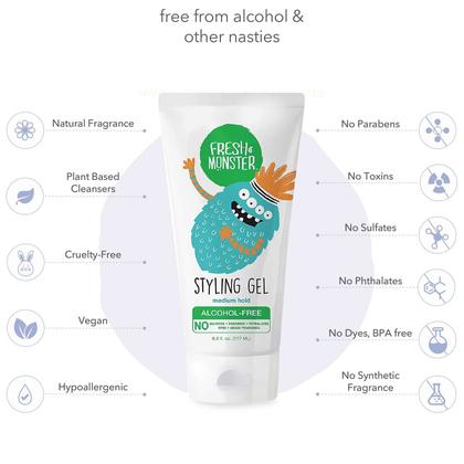 Imagem de Gel modelador de cabelo Fresh Monster Kids Medium Hold 180 ml