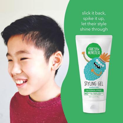Imagem de Gel modelador de cabelo Fresh Monster Kids Medium Hold 180 ml