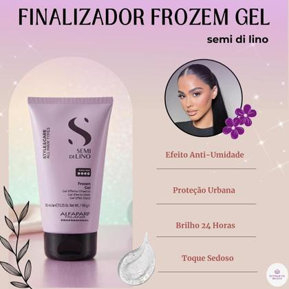 Imagem de Gel Modelador Fixador Alfaparf Semi Di Lino Frozen 150ml - Extra Forte