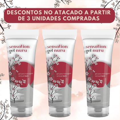 Imagem de Gel Nuru para Massagem Sensual Sensation Gel - 220ml