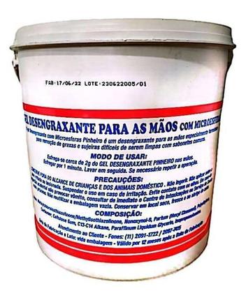 Imagem de Gel Para As Mãos Com Microesferas - Pinheiro - 2,5Kg