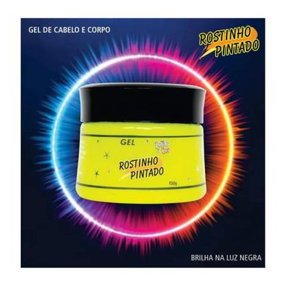 Imagem de Gel para cabelos Amarelo flúor Gel Coloridos 150 gramas