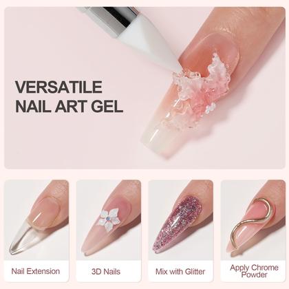 Imagem de Gel Solid Builder GAOY 60g para unhas 3D Sculpting Clear