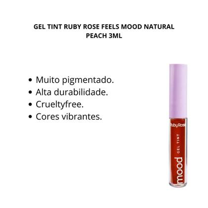 Imagem de Gel Tint Ruby Rose Feels Mood Natural Peach 3ml