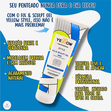 Imagem de Gel Yellow Style 250ml - Fixação Extrema dá Brilho e Nutre