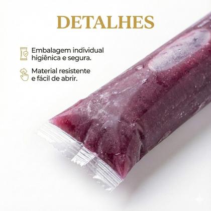 Imagem de Geladão Gelinho Sacolé 100 Unidades 90ml Sabores Variados Refrescante Festa Lanche Gelado Infantil