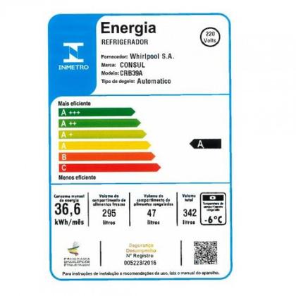 Imagem de Geladeira 1 Porta 342 Litros CRB39 Frost Free Facilite Consul