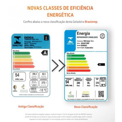 Imagem de Geladeira 2 Portas 375 Litros Frost Free com Fresh Zone BRM44 Brastemp