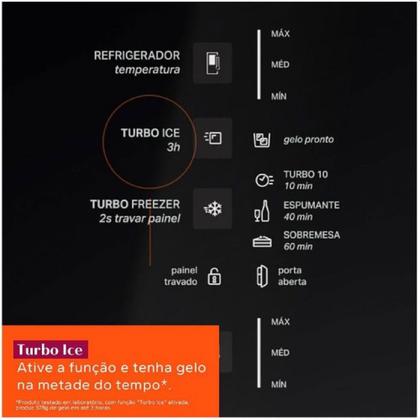 Imagem de Geladeira 2 Portas 447 Litros Frost Free Inverse BRE57FK Brastemp