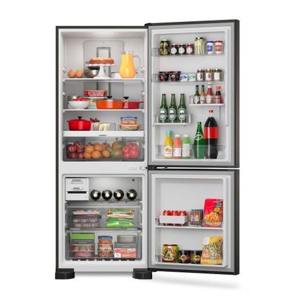Imagem de Geladeira Brastemp 447 Litros Frost Free Inverse com Smart Flow e Fresh Box Black Inox BRE57FE - 127V