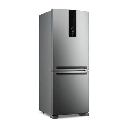 Imagem de Geladeira Brastemp 447 Litros Frost Free Inverse com Smart Flow e Fresh Box Inox BRE57FKANA - 127V