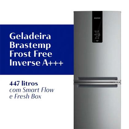 Imagem de Geladeira Brastemp 447L Frost Free Inverse BRE57FK