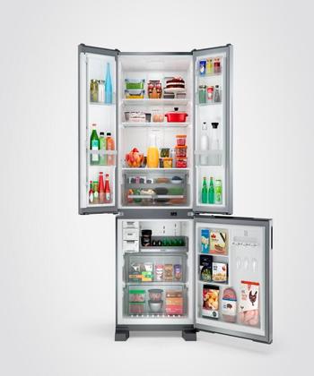 Imagem de Geladeira Brastemp 554 Litros Frost Free Side Inverse 3 Portas Inox BRO85AK - 220V