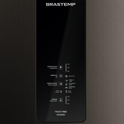 Imagem de Geladeira Brastemp BRE57FE Eclipse Duplex Smart Flow 447 Litros Inverse Preta