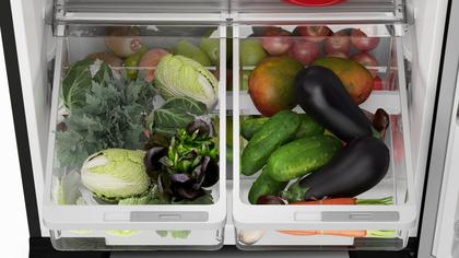 Imagem de Geladeira Brastemp Eclipse Collection Frost Free Duplex A+++ 461 Litros Cor Black Inox com Tecnologia Turbo Control e Fresh Box - BRM56FE