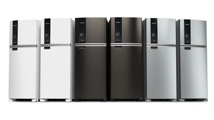 Imagem de Geladeira Brastemp Eclipse Collection Frost Free Duplex A+++ 461 Litros Cor Black Inox com Tecnologia Turbo Control e Fresh Box - BRM56FE