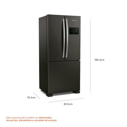 Imagem de Geladeira Brastemp Eclipse Collection Frost Free French Door Inverter A+++ 554 Litros Cor Black Inox - BRO85AE