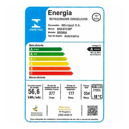 Imagem de Geladeira Brastemp Eclipse Collection Frost Free French Door Inverter A+++ 554 Litros Cor Black Inox - BRO85AE