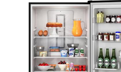 Imagem de Geladeira Brastemp Eclipse Collection Frost Free Inverse A+++ 447 Litros Cor Black Inox com Smart Flow e Fresh Box - BRE57FE