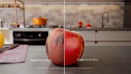 Imagem de Geladeira Brastemp Eclipse Collection Frost Free Inverse A+++ 447 Litros Cor Black Inox com Smart Flow e Fresh Box - BRE57FE