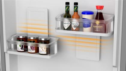 Imagem de Geladeira Brastemp Eclipse Collection Frost Free Inverse A+++ 447 Litros Cor Black Inox com Smart Flow e Fresh Box - BRE57FE