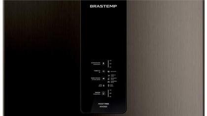 Imagem de Geladeira Brastemp Eclipse Collection Frost Free Inverse A+++ 447 Litros Cor Black Inox com Smart Flow e Fresh Box - BRE57FE